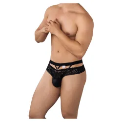 CandyMan Jockstrap Dentelle Lalita Noir